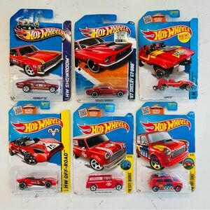 Hot Wheels Red Racing Car Collection
